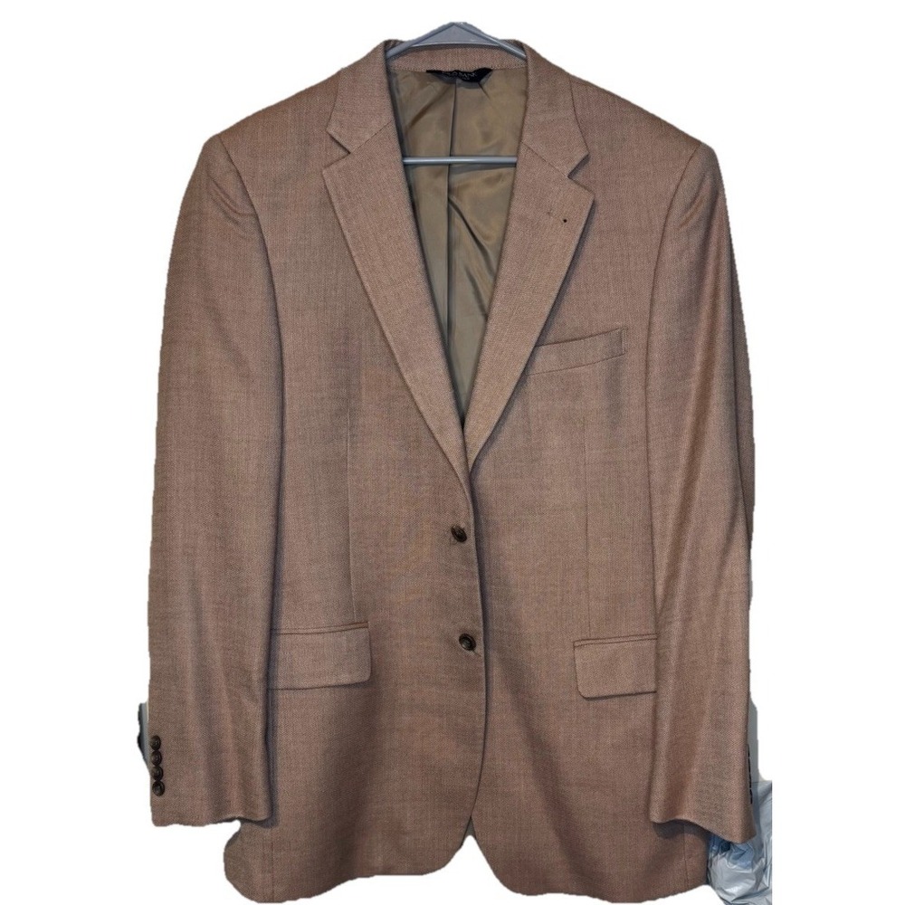 Jos A. Bank Men's Blazer Sports Coat 2-Button Double Vent Lined Silk Wool 42L